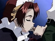 Dressed-up hentai chick has